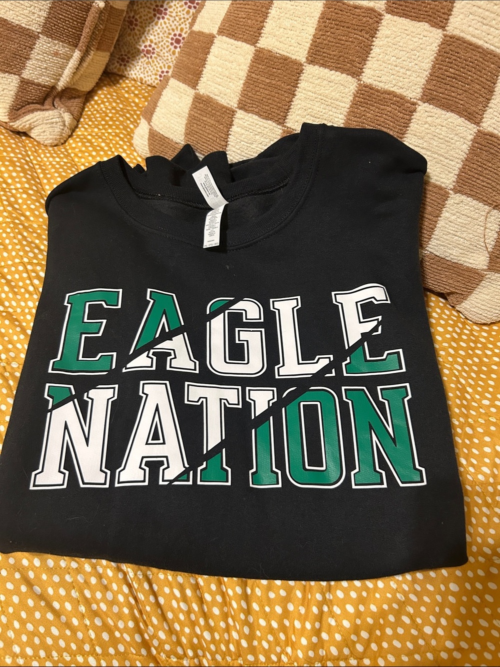 Eagle Nation Black Graphic T-Shirt